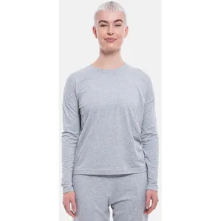 Mey Pyjamaoberteil Yona (1-tlg) Schlafanzug Oberteil - Langarm-Shirt mit Rundhals-Ausschnitt grau XXL (46)