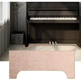 Klavierteppich 160×70 cm, Schallschutz Teppich rutschfest Matte, Klavier Schalldichte Teppich, Antivibrationsmatte Klavier, Teppich Matte, Teppich für Schalldämmung (Color:Gold)