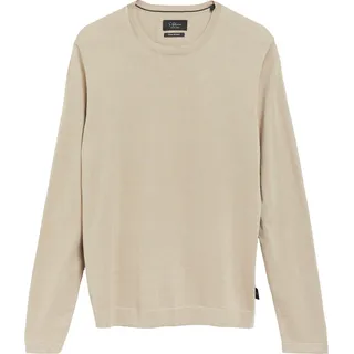 Edler Feinstrickpullover aus Baumwoll-Seiden-Mix - braun - XL