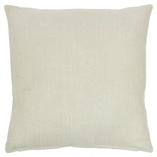 Alphadeco Zigzag Soft Sofakissen inkl. Füllung - Bezug: 100% Baumwolle - Mordernes Ethno Design - viele Größen (Beige/Leinen, 50 x 50 cm)