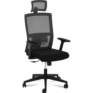 Fromm & Starck, Bürostuhl, Bürostuhl ergonomisch Drehstuhl Schreibtischstuhl Netzrücken Kopfstütze 150 kg