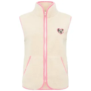 Zwillingsherz Fleeceweste Teddyweste "Leo Herzpatch" beige M