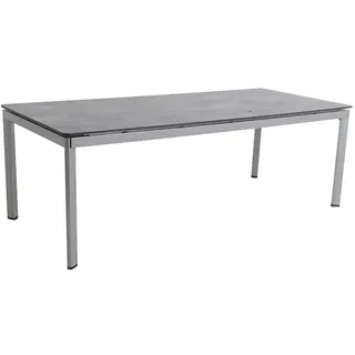 Royal Garden Alutapo Esstisch 220 x 95 x 95 cm Silber