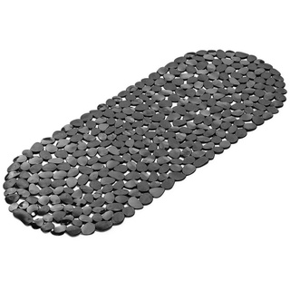 Navaris Wärmflasche Antirutsch-Badewannenmatte mit 162 Saugnäpfen - 99x39cm schwarz