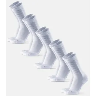 Danish Endurance LONG DISTANCE RUNNING CREW SOCKEN 5-Paar Weiß 39-42