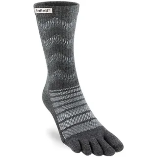 injinji Outdoor Midweight Crew Wandersocken grau XL
