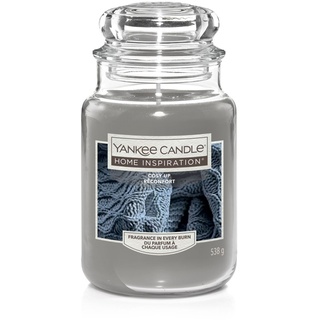 Yankee Candle Duftkerze Großes Glas Cosy Up 538 g, grau