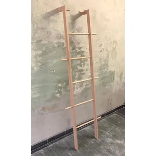 TIDYBOY Kleiderleiter & Kleiderständer Holz, Handtuchleiter & Handtuchhalter aus Massivholz, Designer Holzleiter auch als Dekoleiter, Herrendiener oder Stummer Diener Leiter Handgearbeitet (Buche)