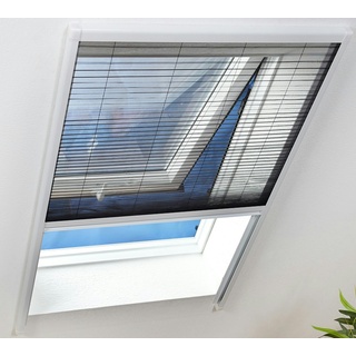 Hecht Insektenschutz Dachfenster Plissee 80x160cm weiss 101160201-VH