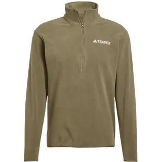 adidas Multi Essentials 1/2 Zip Fleeceoberteil Olive Strata S