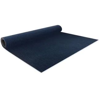Floordirekt Nadelfilz Bodenbelag Atlas 200 x 100 cm, Blau - Meterware - pflegeleichter Gewerbe Teppichboden - schalldämmend, rutschhemmend - Teppich Läufer - Büro Messe