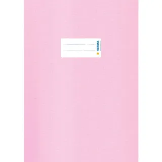 Herma Heftumschlag mit Baststruktur rosa Kunststoff DIN A4, 1 St.