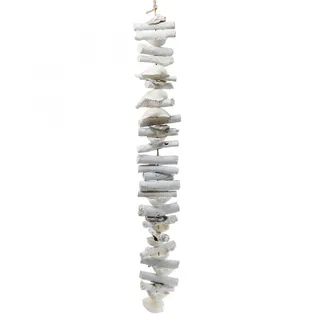 Maritime Deko Girlande Treibholz Muscheln 83cm - Handgefertigte Hängedeko