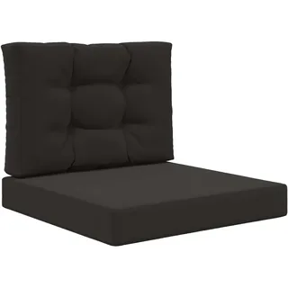 vidaXL Sofakissen 2 pcs 40 x 40 cm Schwarz