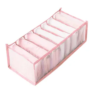 Aufbewahrungsboxen Organizer Schrank Kleideraufbewahrung Organizer Box für Hosen, Leggings, T-Shirts, Kleiderschrank Schubladen Organizer Staufächer 7/9 Gitter Unterwäsche Organizer Waschbare