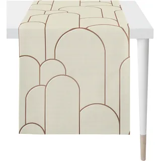 APELT Tischläufer ¦ beige ¦ Synthetik ¦ Maße (cm): B: 44