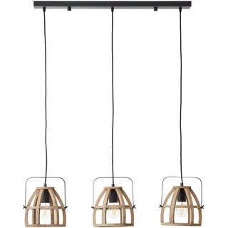 Brilliant Calley 3-flg. 86 cm Holz schwarz dimmbar