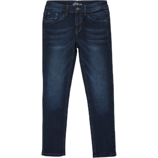 s.Oliver - Jeans Seattle / Regular Fit / Mid Rise / Slim Leg, Jungen, blau, 134/SLIM