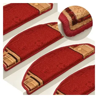 vidaXL Stufenmatte 65 x 21 cm Rot