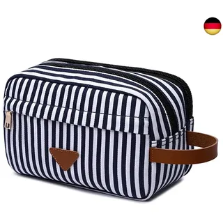Kulturbeutel für Damen Reise Kosmetiktasche große Kulturtasche Waschbeutel mit D