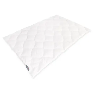 Badenia Trendline Alpaka Bettdecke normal 155 x 220 cm Alpaka Mono Steppbett | Weiß