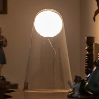 Tischlampen Foscarini, Satellight, dimmbar, Transparent, für Wohnzimmer, Glas, Design - 39
