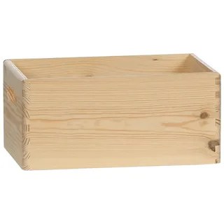 Bütic Allzweckkiste Holzbox Holzkiste stapelbar mit u. ohne Deckel Größenauswahl