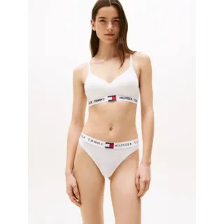 Tommy Hilfiger Underwear Tanga CLASSIC THONG mit Logobund, Stretch-Baumwolle weiß M (38)