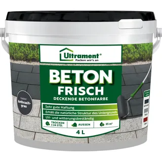 Ultrament Beton Frisch Anthrazitgrau 4 l
