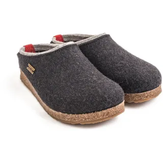 HAFLINGER Grizzly Kris Pantoffel Grau 45