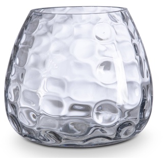 Vase Bubbles 19 cm Glas Transparent Klar M (Medium)