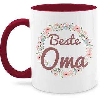 Tassen 325ml - Großmutter - Beste Oma Tasse - 325 ml - Bordeauxrot - ist die oma-tasse omi lieblingsoma milchkaffeetasse geschenke omas teetasse omilein kaffeetasse geschenk für enkelkinder