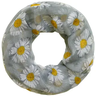 Soul-Cats Loopschal mit Gänseblümchen-Motiv Halstuch Schal Margeriten