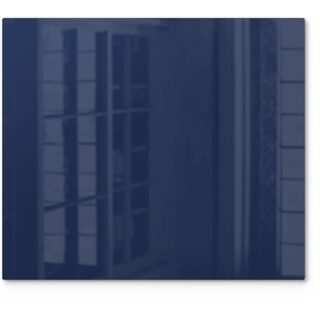 DEQORI Herdabdeckplatte Glas | einteilig 60x52 cm | Unifarben - Dunkelblau | Ceranfeld Abdeckplatte für Küche | Herd-Abdeckung universal | Glasplatte & Schneidebrett für Kochplatten