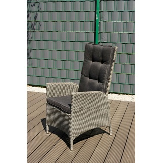 Designer-Dining-Sessel "Istria" 1x Sessel verstellbare Rückenlehne, Polyrattan geflecht