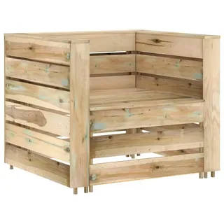 vidaXL Garten-Lounge-Set 2-tlg. natur 316204