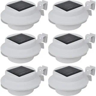 6 Solarleuchten Mit 3 Weißen Leds Für Zäune, Dachrinnen, Gärten, H√∂fe Oder Wege.