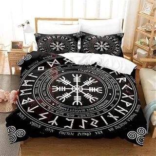 keephen Viking Celtic Bettbezug Set Skandinavische Kultur Yggdrasil Fenrir Bettwäsche Set Antike Mythologie Quilt Cover