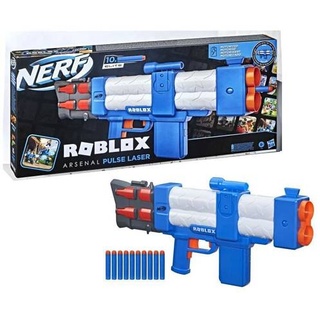 NERF - Roblox Arsenal - Pulse Laser motorisierter Blaster - 10 NERF Darts - - Ladegerät und Code für virtuelle Gegenstände im Spiel