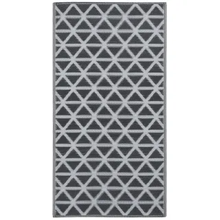 vidaXL Outdoorteppich 160 x 230 cm schwarz