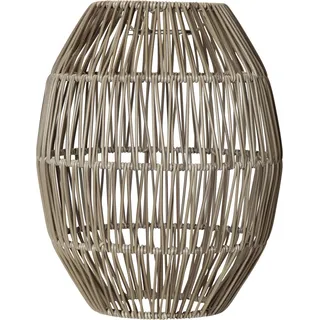 Star Trading Rattan Lampenschirm 1-flg. 24 cm oval greige/beige