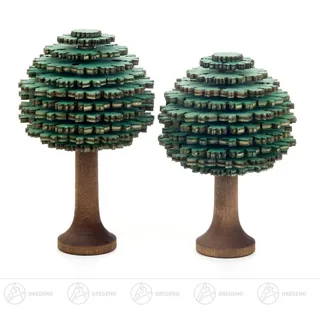 Kunstbaum Bäume Laubbäume grün Höhe ca 10 cm NEU, Dregeno Erzgebirge, Höhe 10 cm bunt