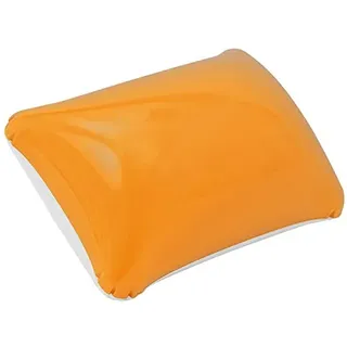 aufblasbares Kissen / Reisekissen / Strandkissen / Farbe: weiß-orange