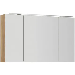 nobilia® Spiegelschrank Prina (inkl. Beleuchtung mit Dimmerfunktion) in Breiten 60, 80, 100 und 120 cm braun 120 cm x 72 cm x 21 cm