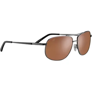 Serengeti - SASSARI 2.0, Shiny Gunmetal, Saturn Drivers Polarisiert Glas, Large Größe Sonnenbrille, Herren, Sport Sonnenbrille - L