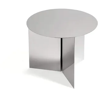 HAY Slit Tisch Silber Edelstahl Ø 45 x 35 cm