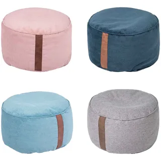 Kindersitzsack Hocker, Cord, hellblau