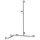 Duschhandlauf m BrSt r/l 1097x597mm Alu si-elox/vc