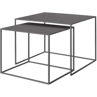 Blomus Set 2 Beistelltische -FERA- L Steel Gray