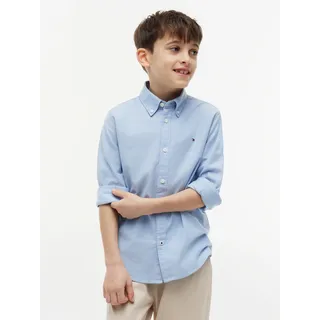 Tommy Hilfiger Kids Oxford Langarmhemd Calm Blue 16 Jahre